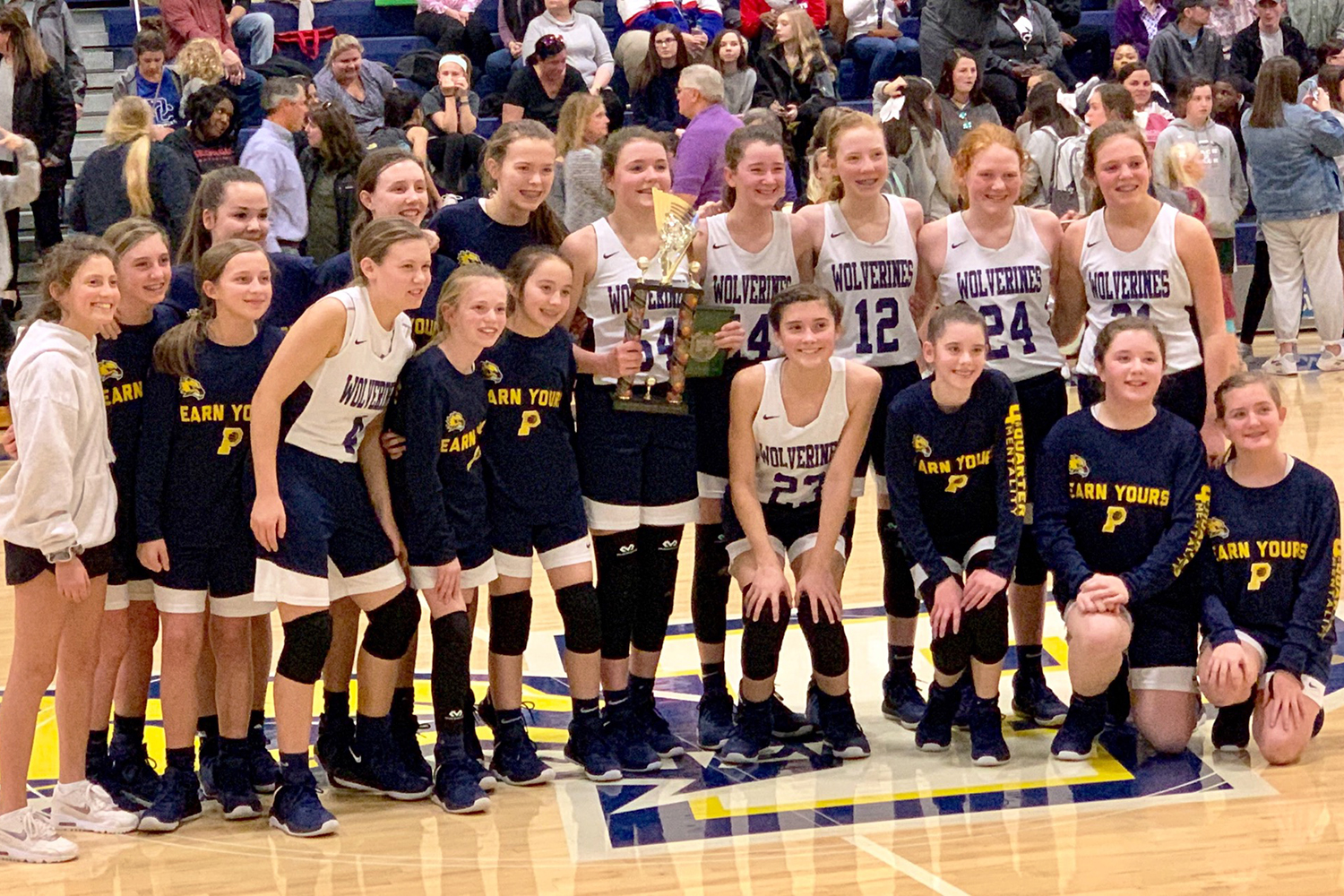 Prince Middle School Girls Win Area Basketball Championship Prince