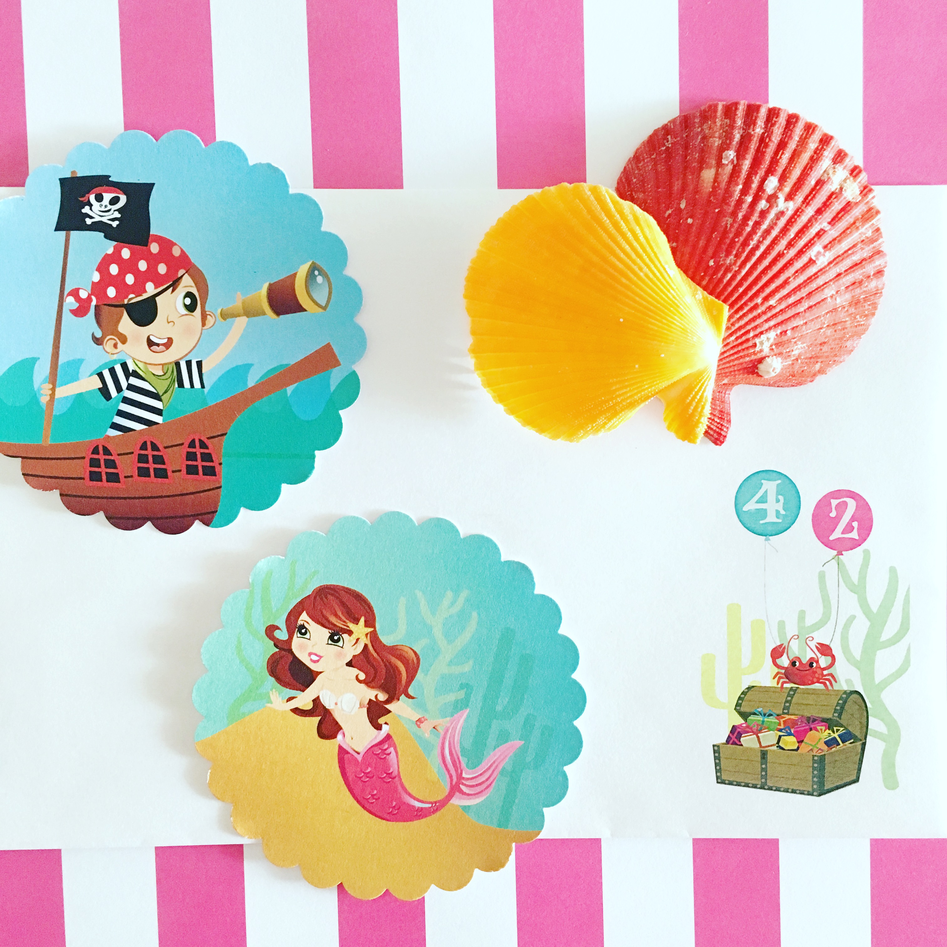 Pirate and Mermaid Party Princess Turned Mom