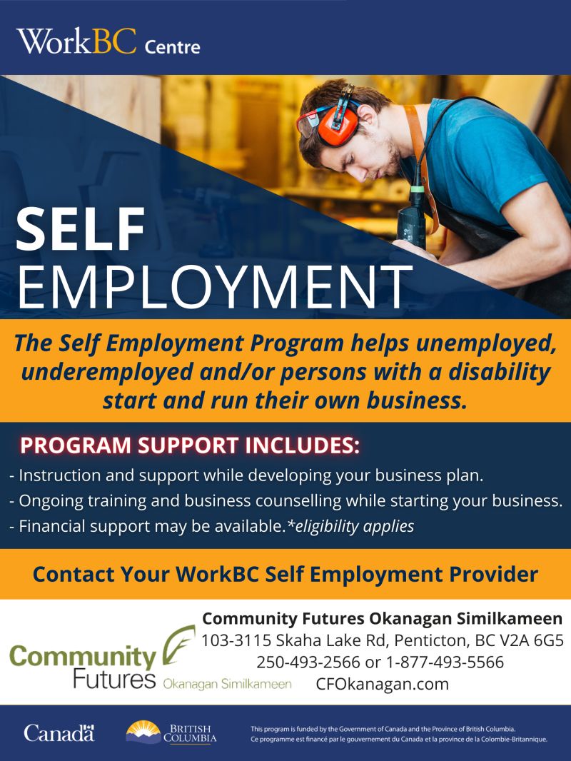 WorkBC Self Employment Program! Princeton and District Community