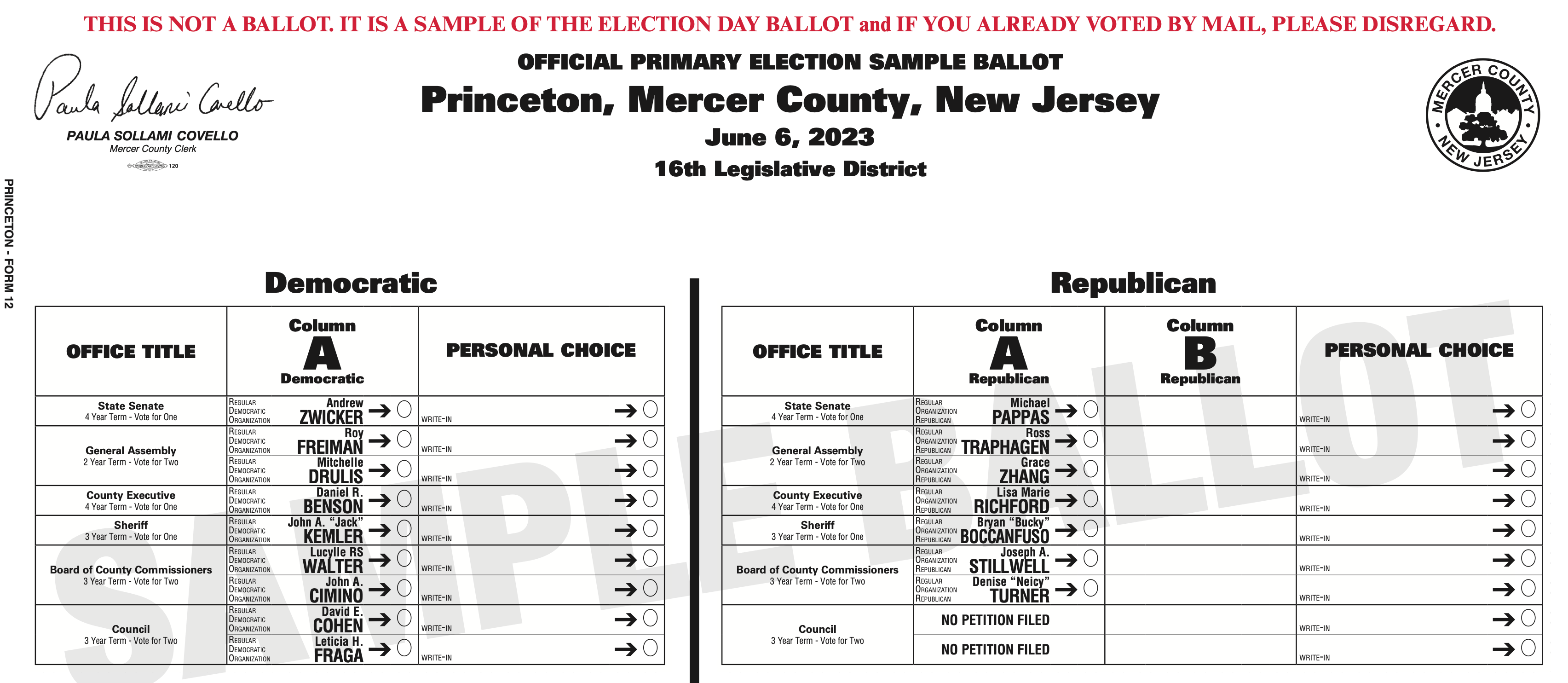 Royalton Township Ballot at Karin Bailey blog