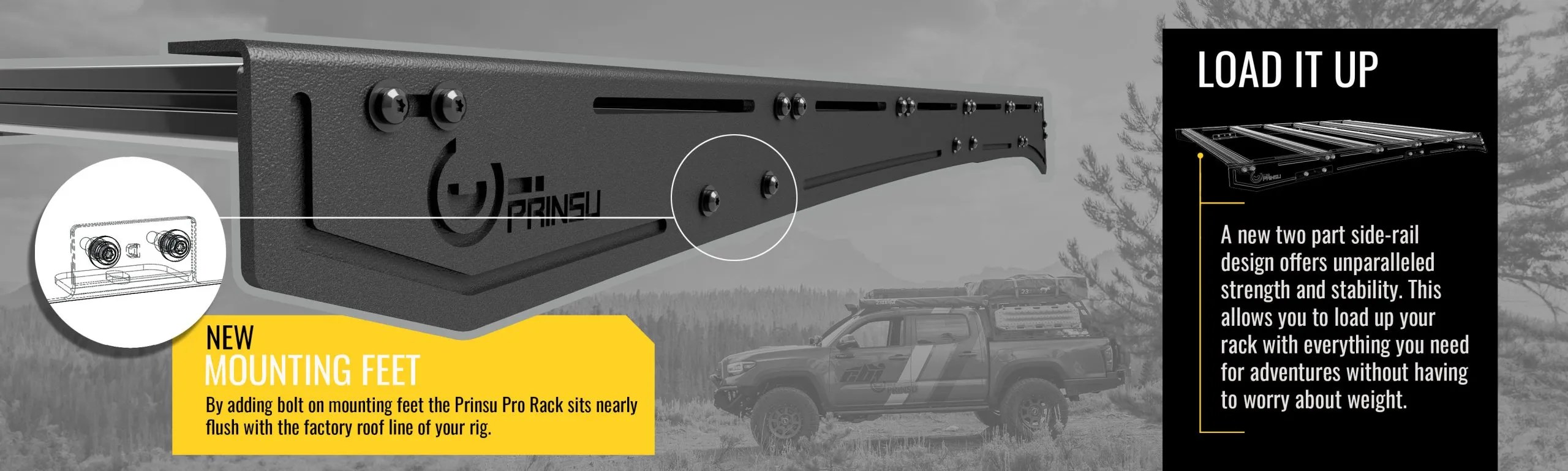 Prinsu Pro Toyota 4Runner Full Roof Rack 2010Current Prinsu Roof Racks