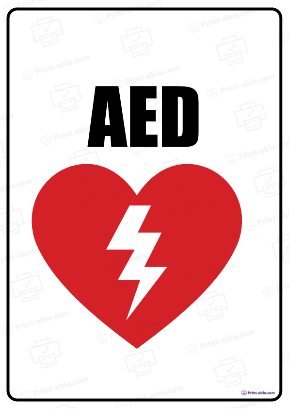 Aed Sign Printable 3657 | Print-able.com