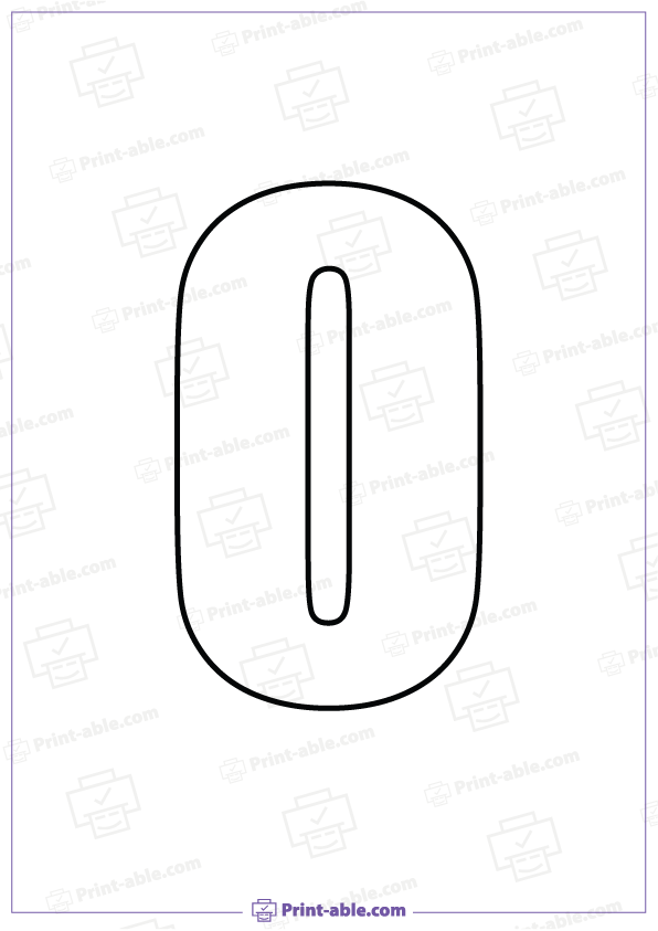 8 Free Bubble Letter O Printable | PRINT-ABLE
