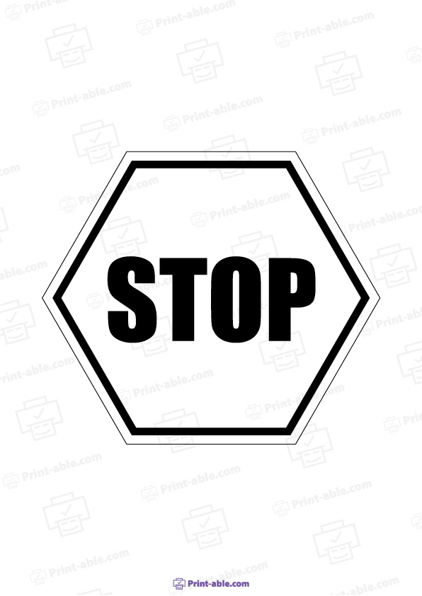 12 Free Stop Sign Printables for Kids: Enhance Learning and Safety