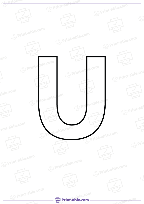 7+ Letter U Printable Free Download | PRINT-ABLE
