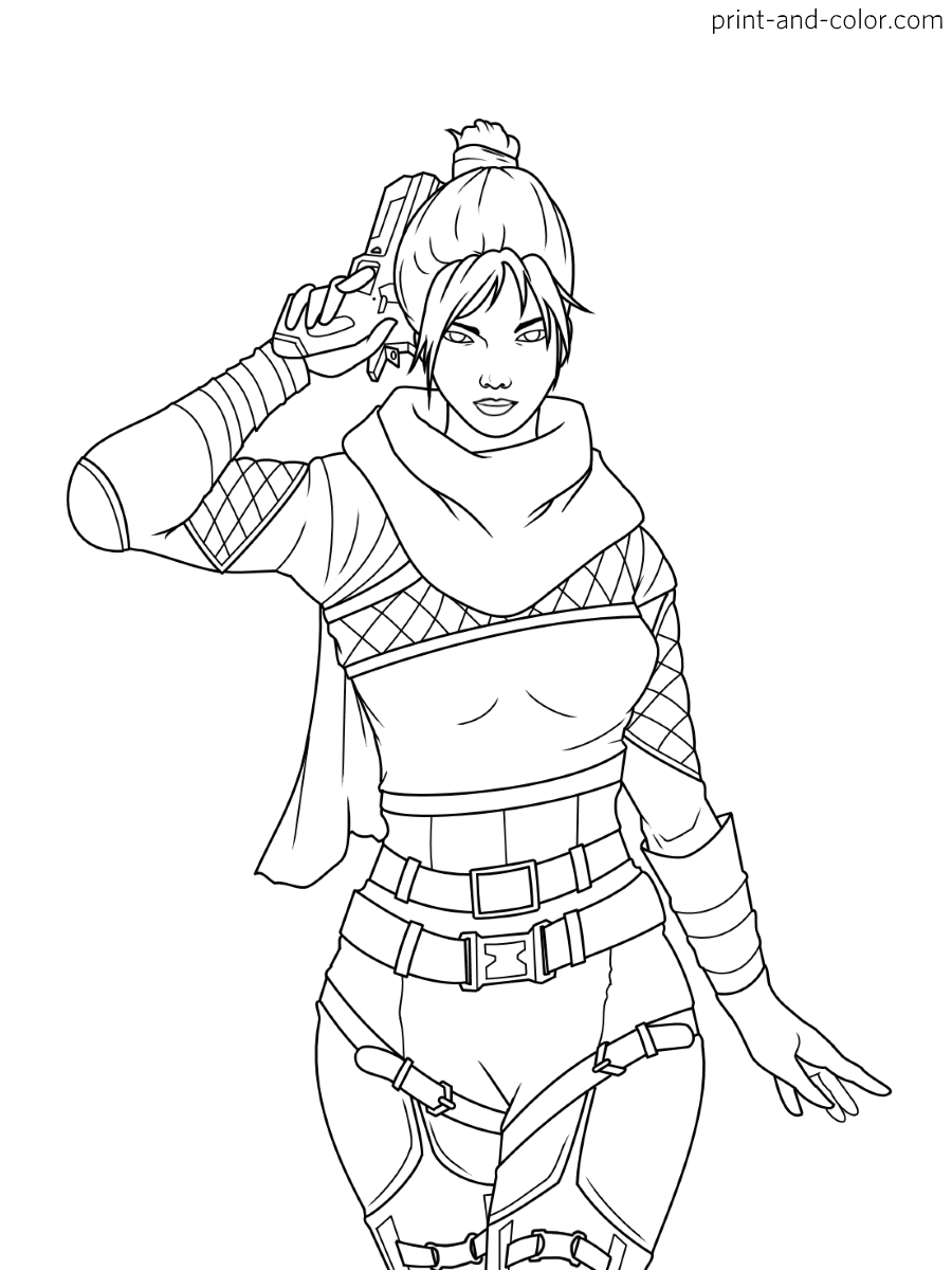 Apex Legends coloring pages Print and Apex Legends coloring pages Print and