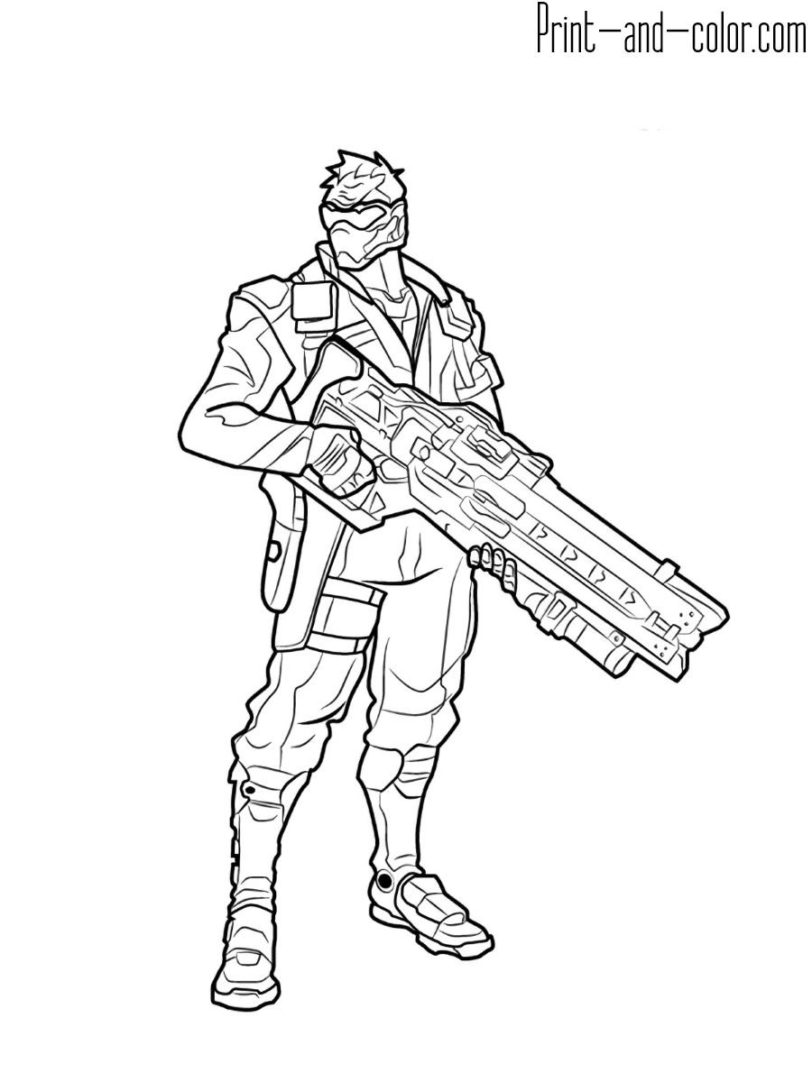 Overwatch coloring pages Print and