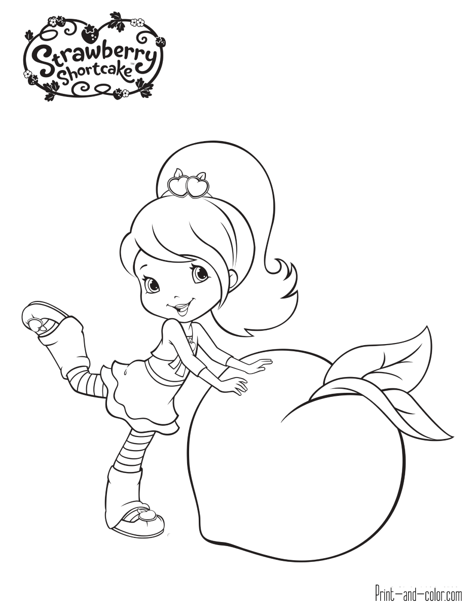 Strawberry Shortcake Lemon Coloring Pages