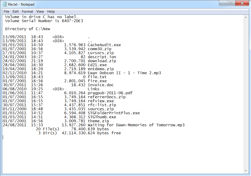 Print Folders from the command linePrint Folders