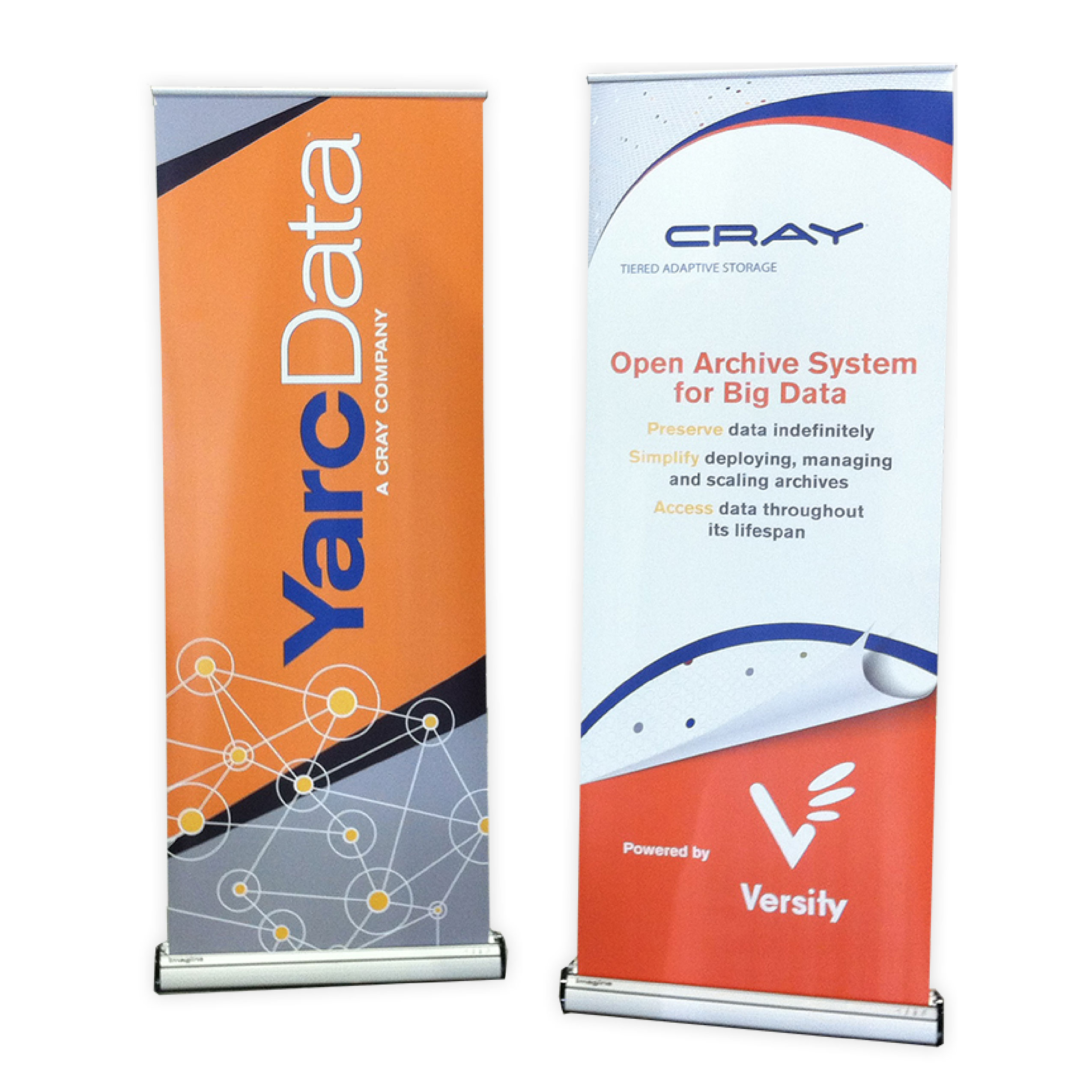 Deluxe Banner Stand 2 sided Printit
