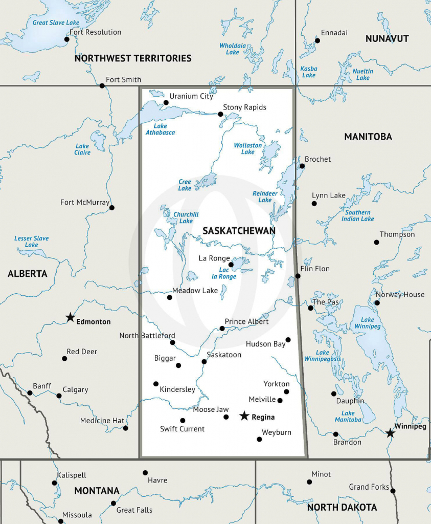 Printable Map Of Saskatchewan Printable Maps