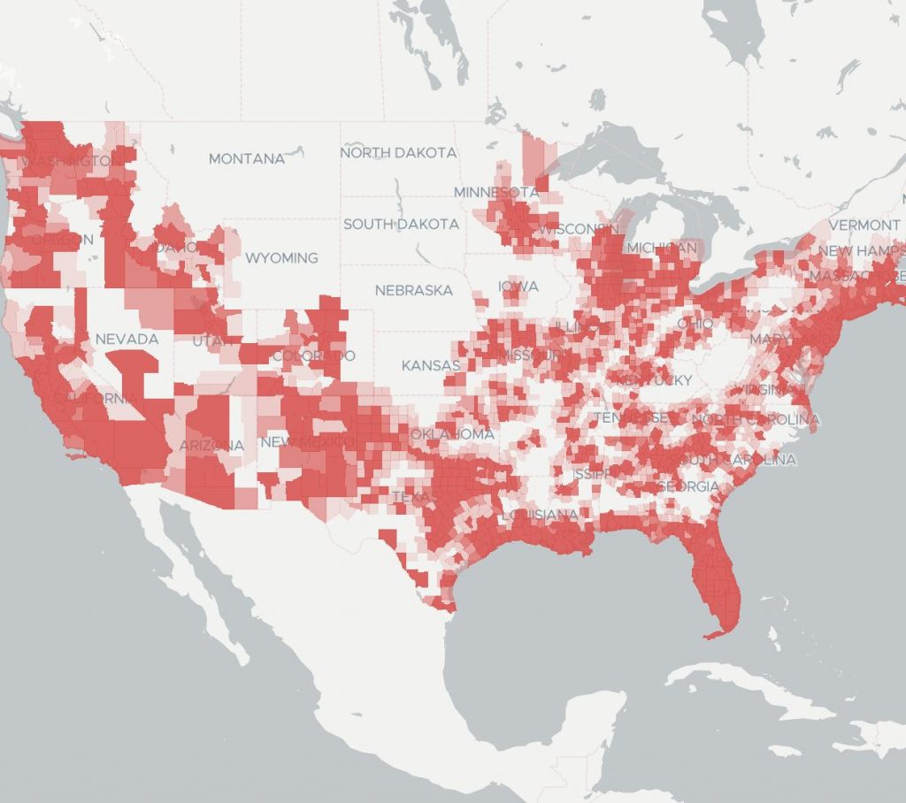 TMobile Service Broadbandnow Sprint Cell Coverage Map