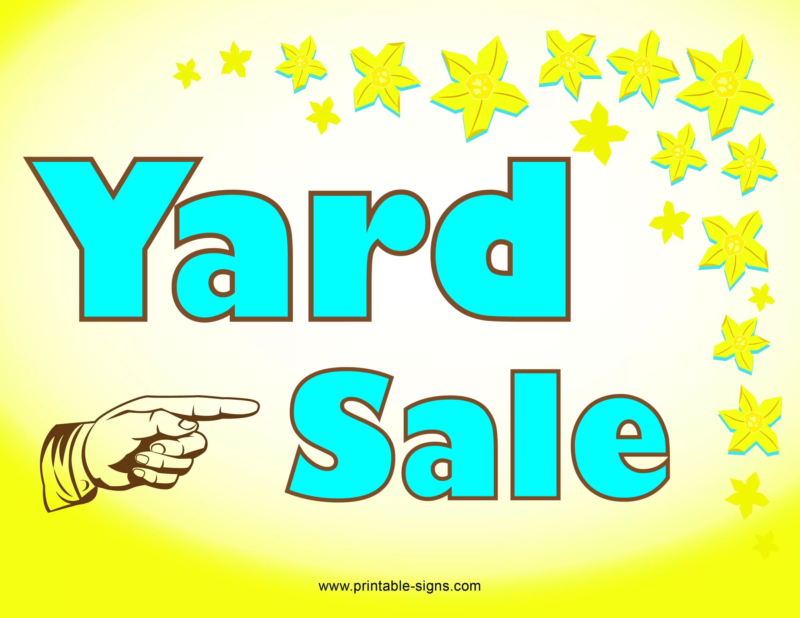 Yard Sale Printable Sign - Printable Signs