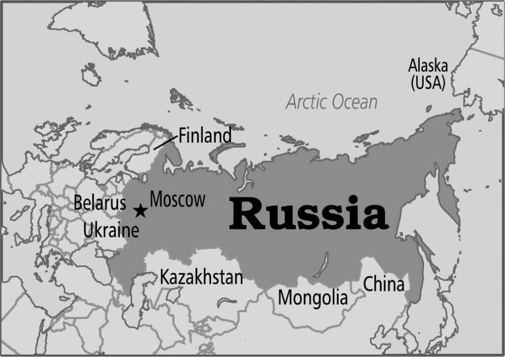 Printable Russia Map Hand Drawn Free download and print for you.