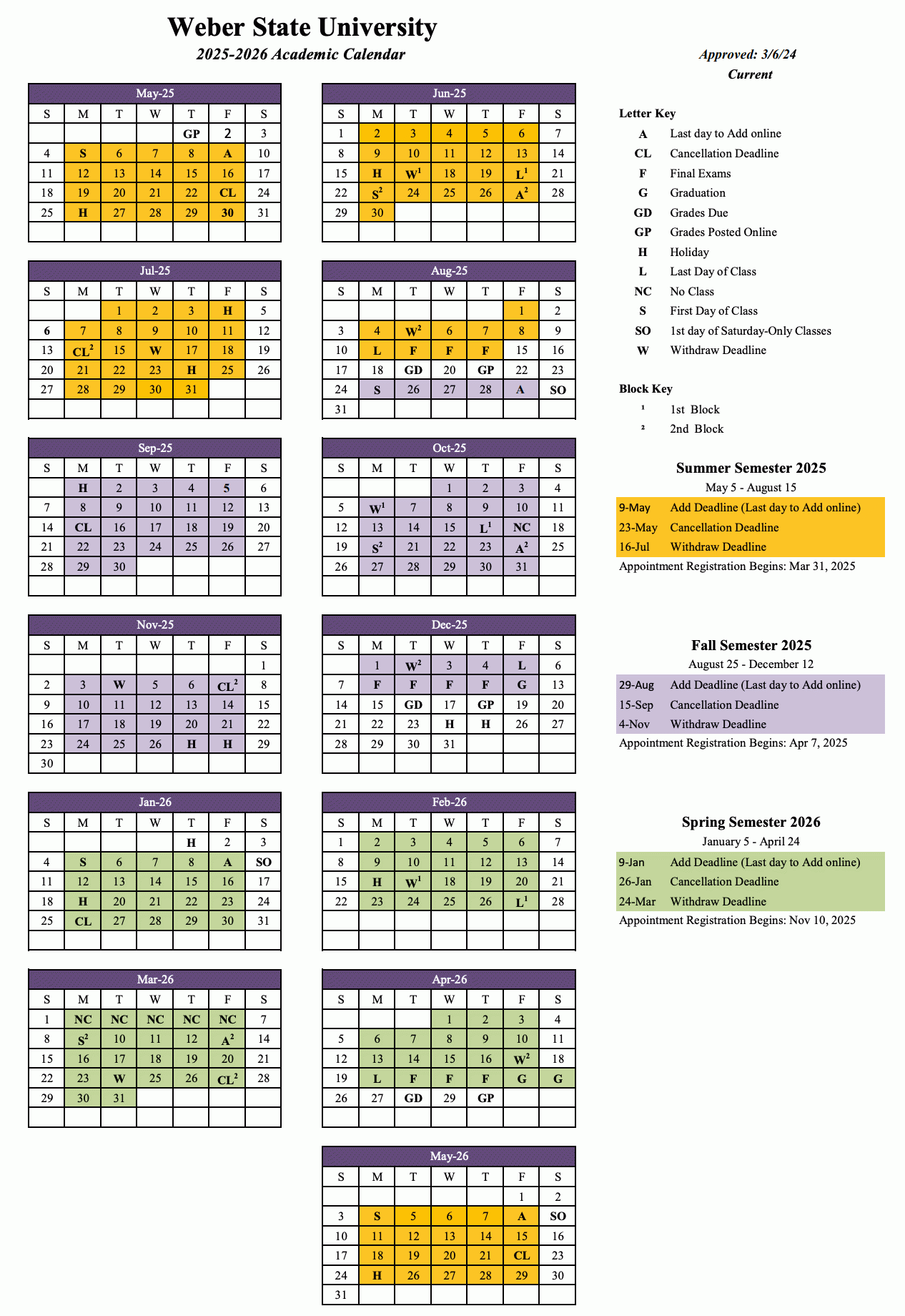 University Of Utah Spring 2026 Calendar 2026 Printable Calendars