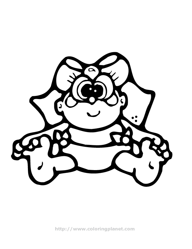 Baby Girl Coloring Pages Printable Colouring Pages