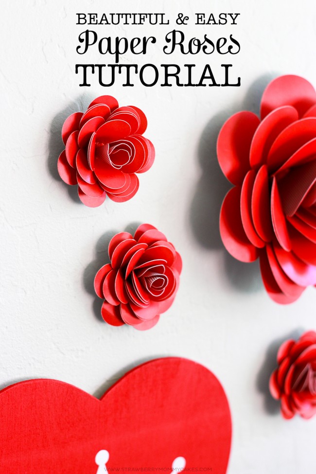 How to Make Easy Paper Roses Printable Crush