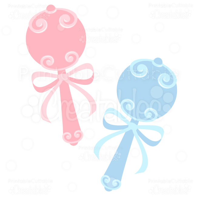 Sweet Baby Rattle SVG Cuts & Clipart