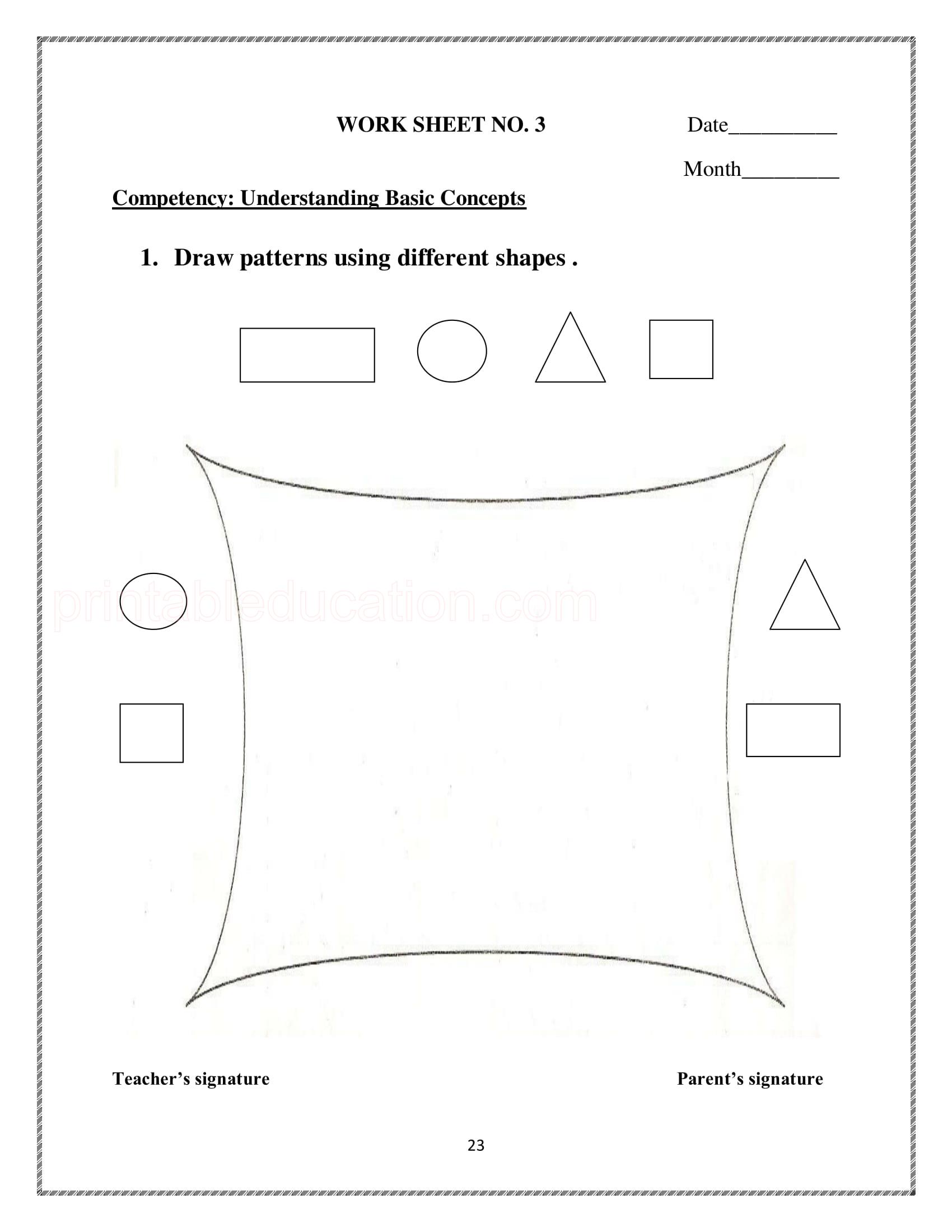 Sequence & Number Patterns Worksheets PrintablEducation