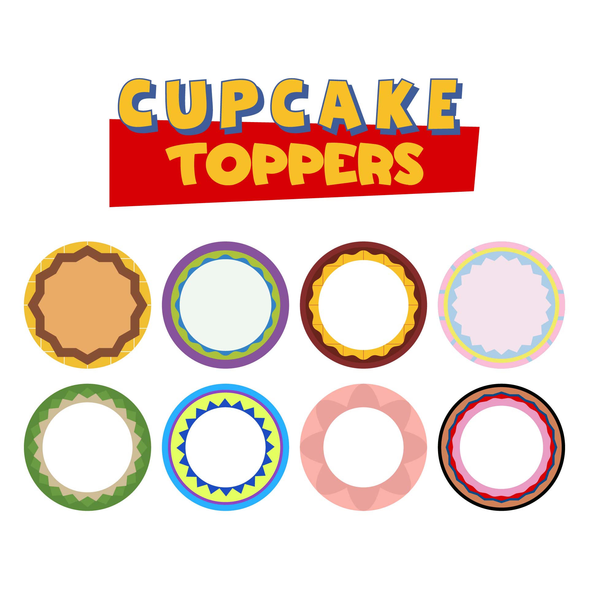 Free Printable Cake Topper Templates Fotodtp