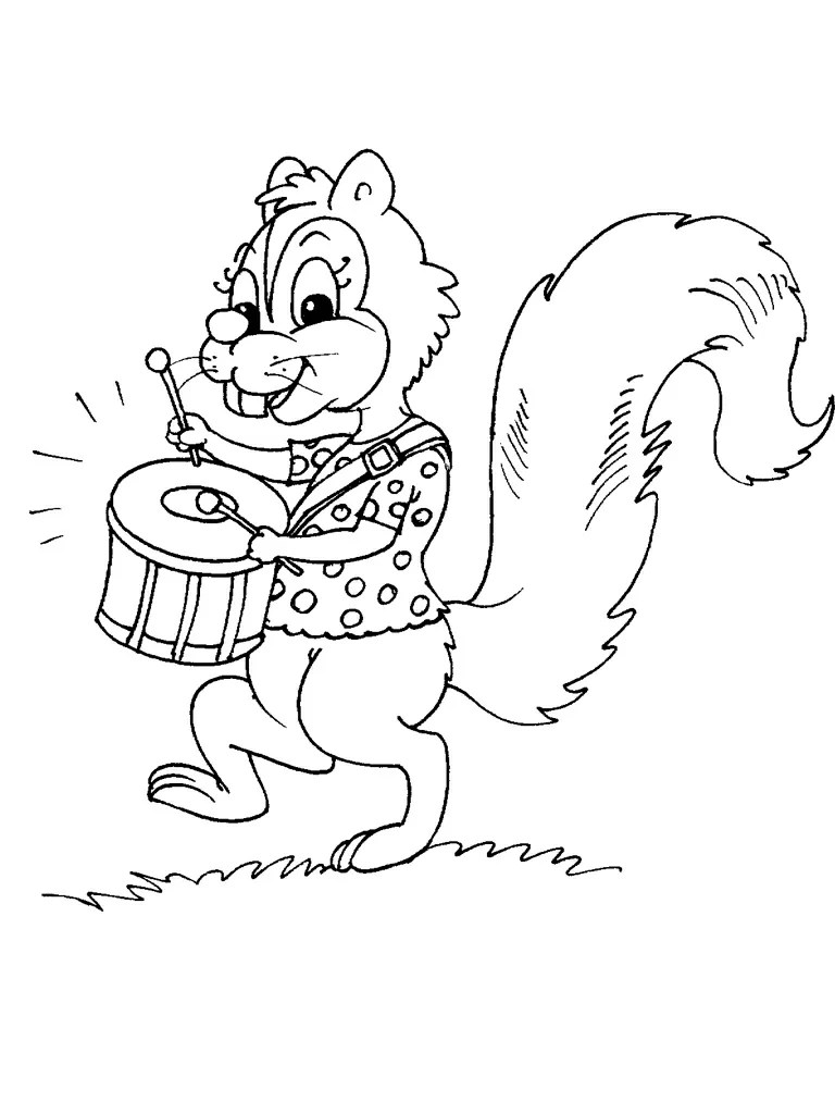 Squirrel 86 (Animals) Printable coloring pages