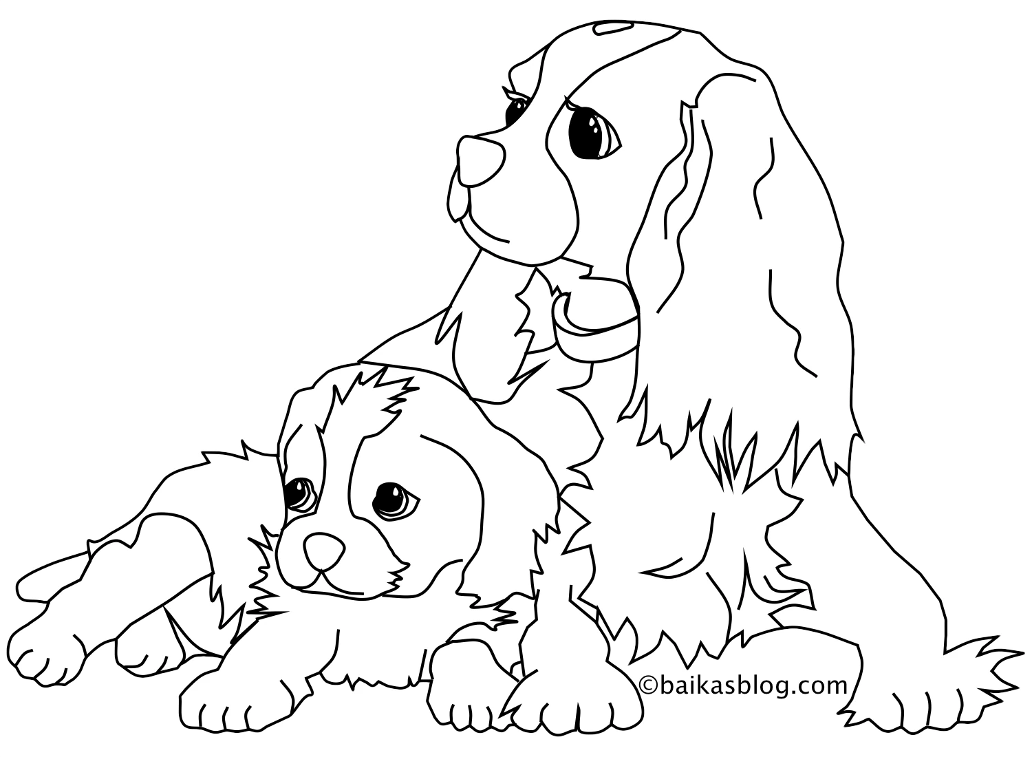 Dog 25 (Animals) Free Printable Coloring Pages