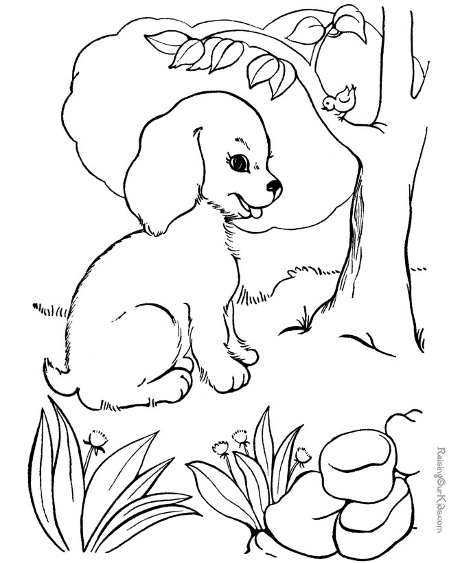 Dog 39 (Animals) Free Printable Coloring Pages
