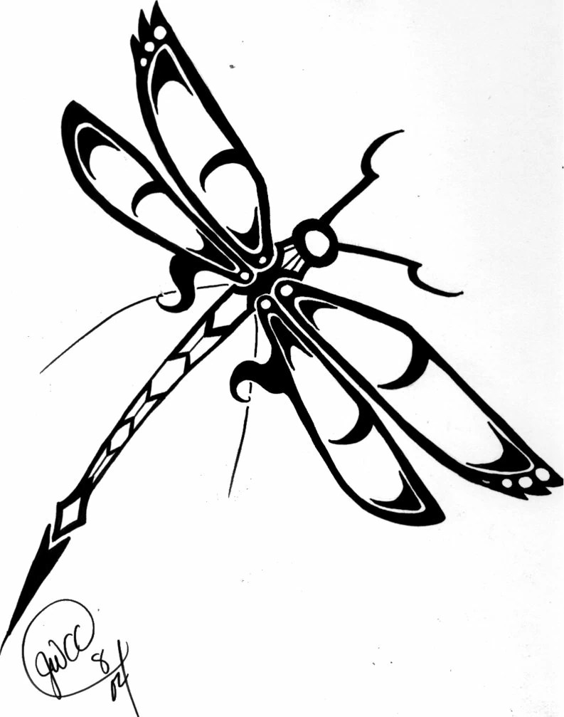 Dragonfly 9892 (Animals) Free Printable Coloring Pages