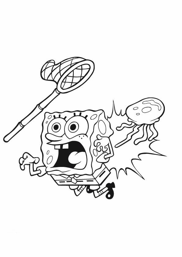 Jellyfish Spongebob Coloring Pages