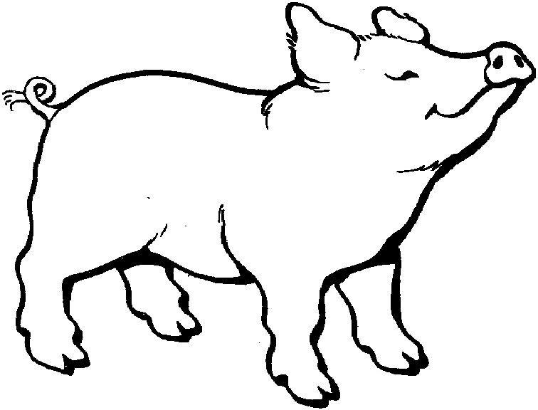 Pork (Animals) Free Printable Coloring Pages