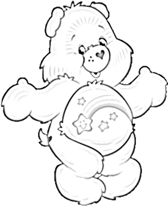 Care bear coloring pages to download and print for free