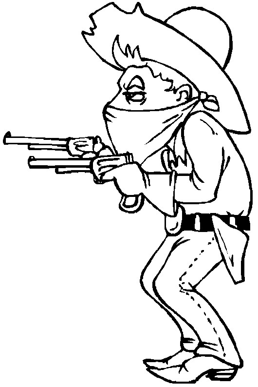 Cowboy (Characters) Free Printable Coloring Pages