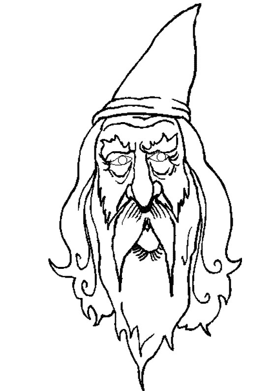 Wizard (Characters) Free Printable Coloring Pages