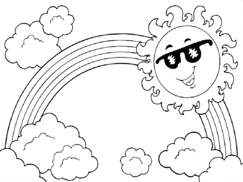 Rainbow 155287 (Nature) Printable coloring pages
