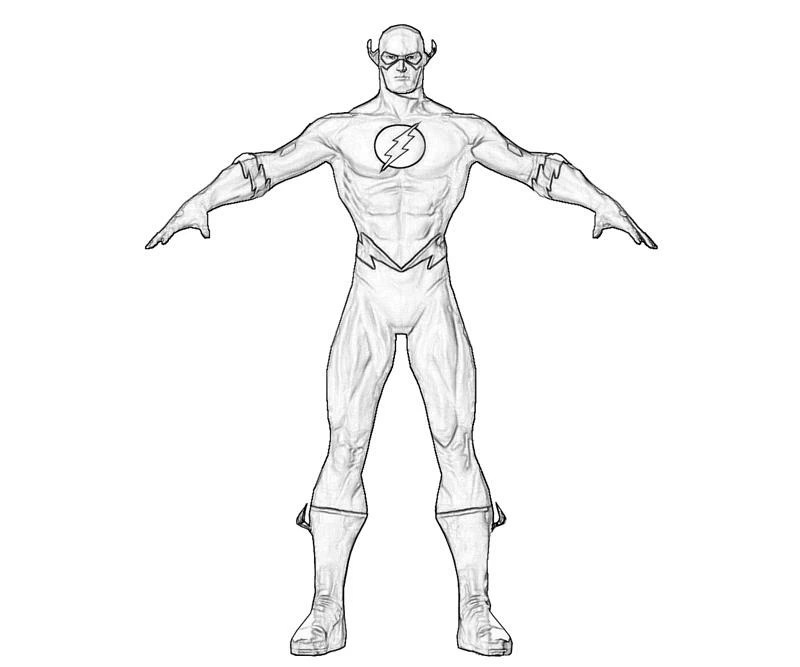 Flash 83354 (Superheroes) Free Printable Coloring Pages