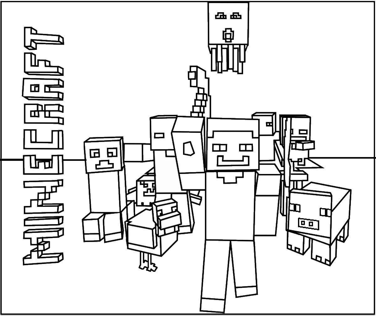 Minecraft 113943 (Video Games) Free Printable Coloring Pages