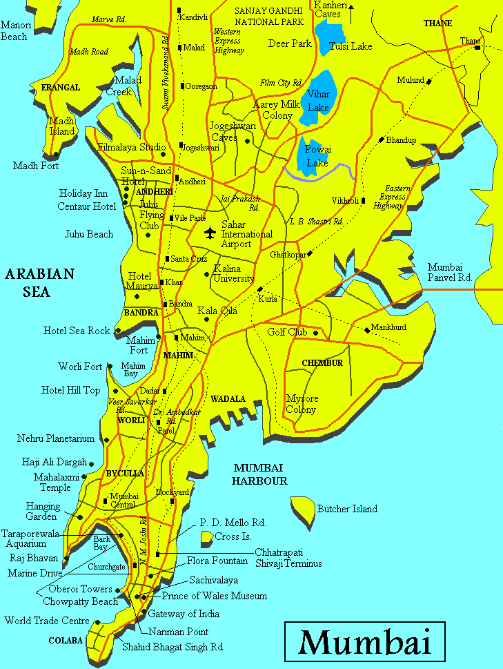 Download Mumbai Map Printable graphics