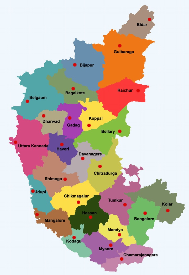 Karnataka Map Printable graphics