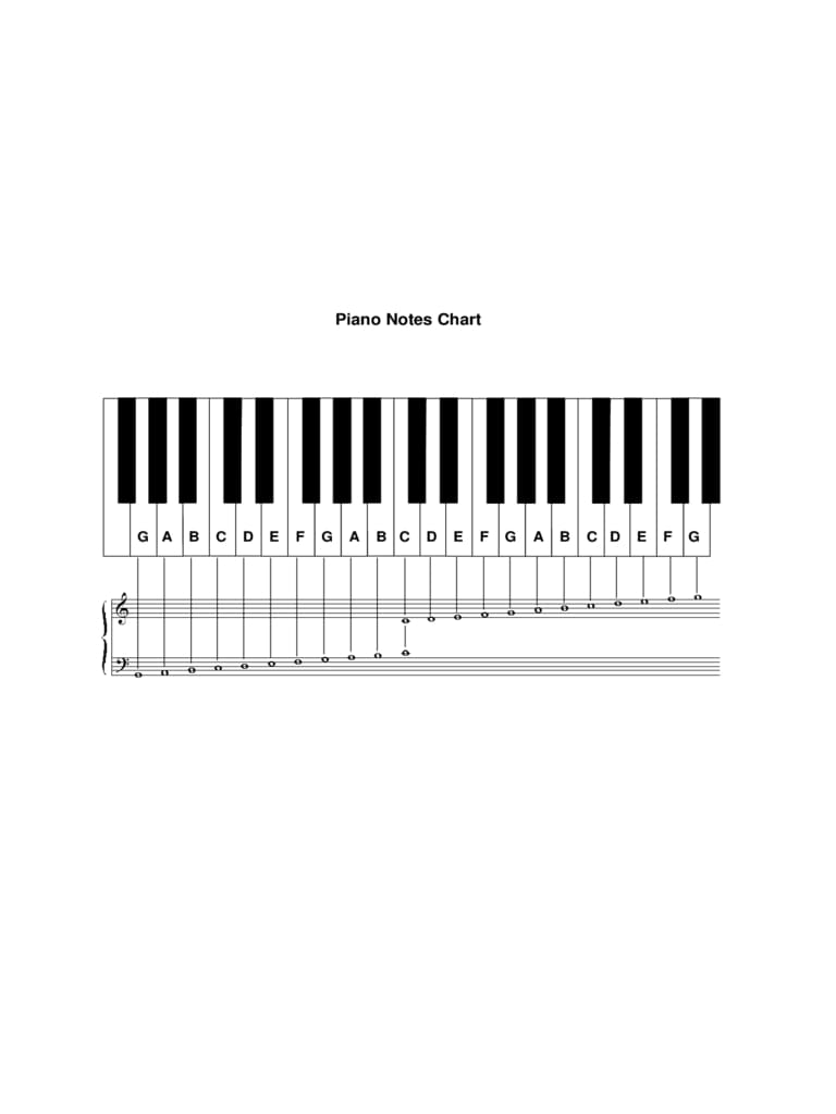 Printable Piano Notes Printable JD
