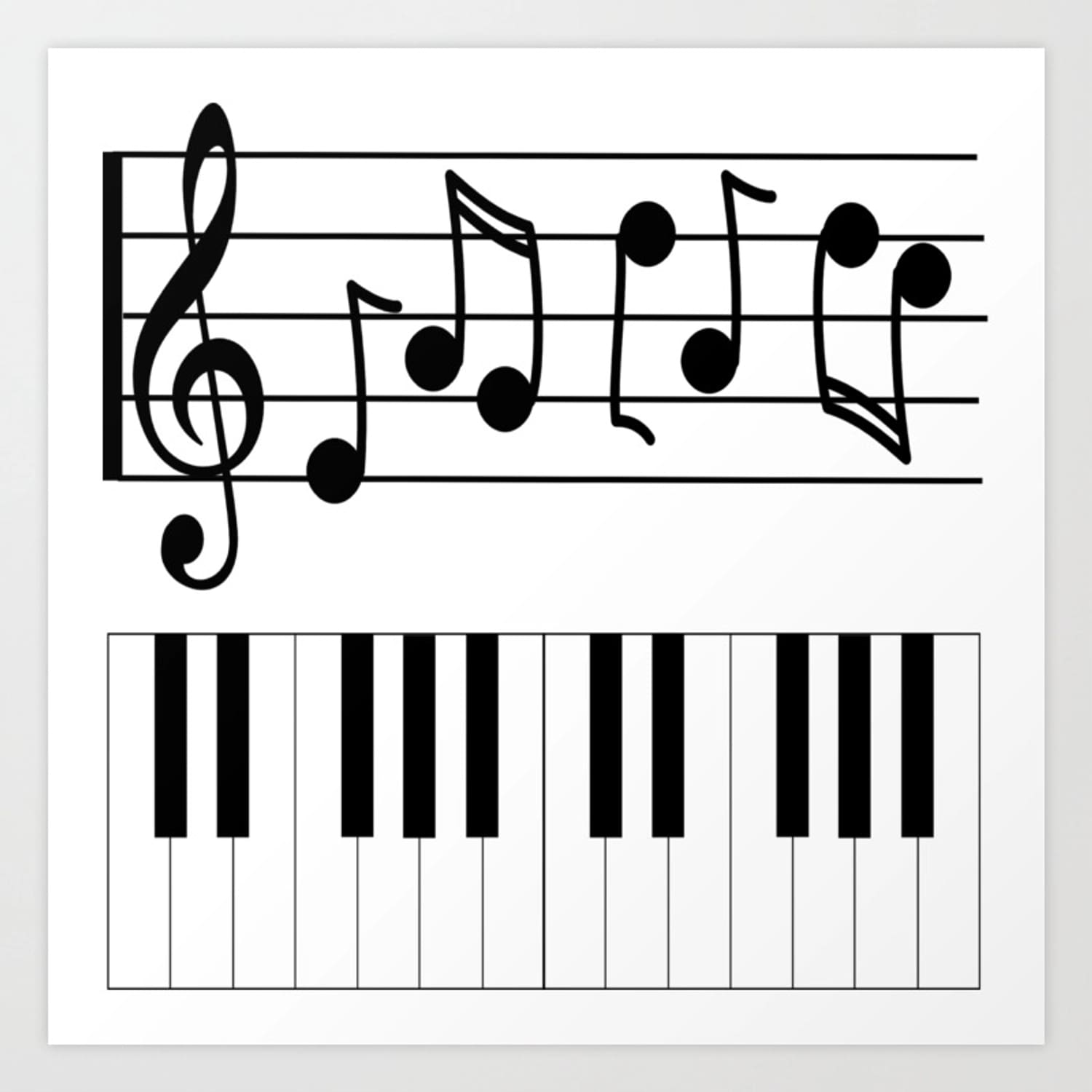 Printable Piano Notes - Printable JD