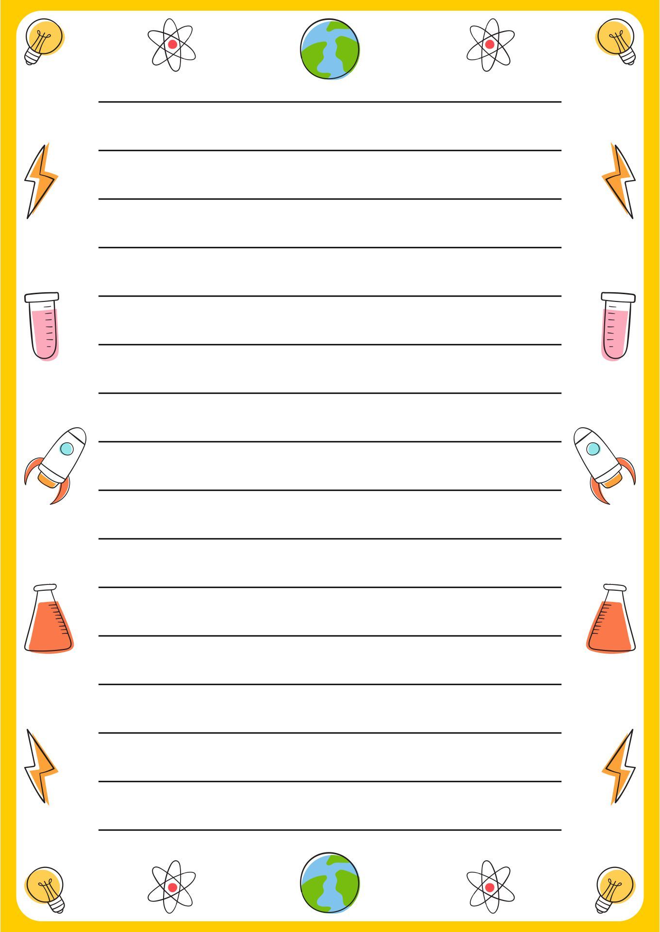 Printable Science Borders Printable JD