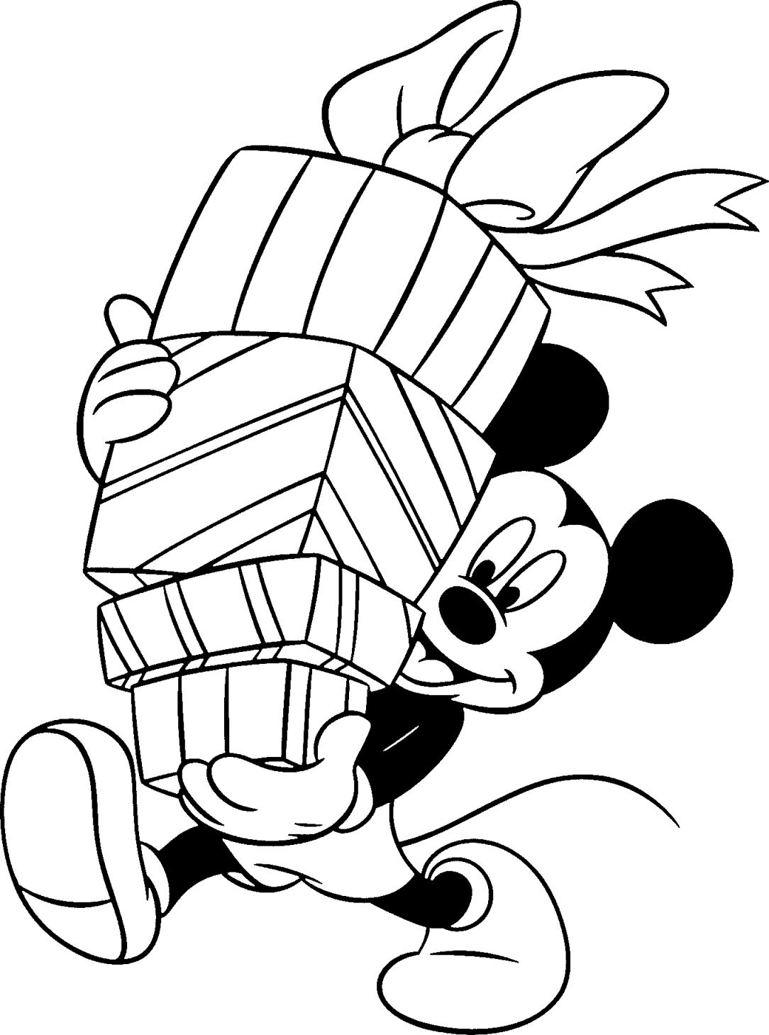 Printable Mickey Mouse Christmas Coloring Sheets Printable JD