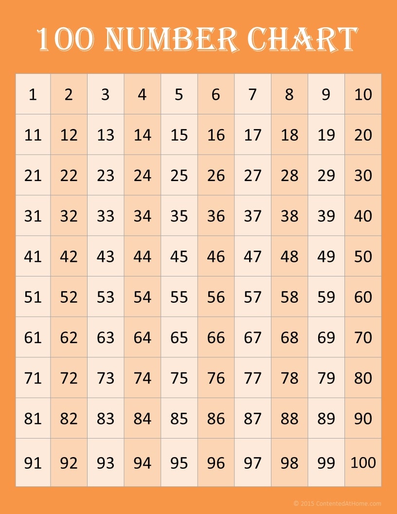 Printable Number Grid - Printable JD