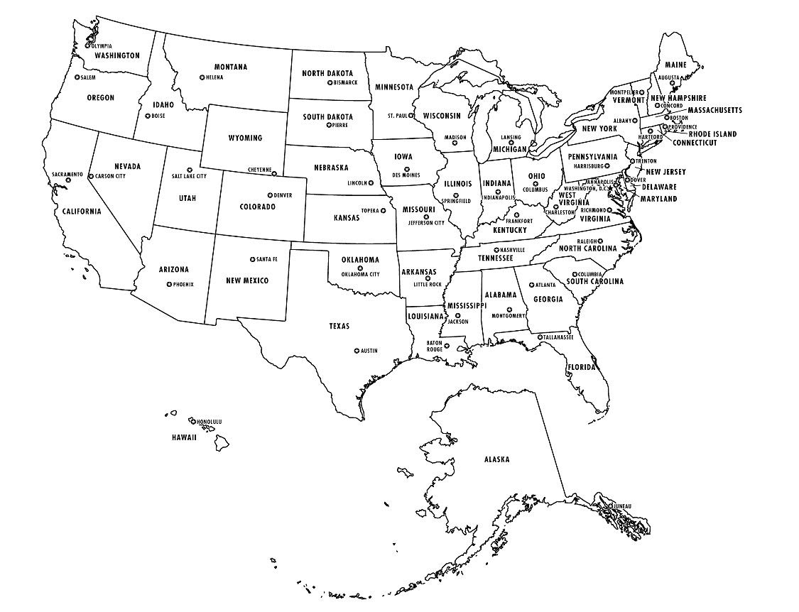 Printable US Map - Printable JD