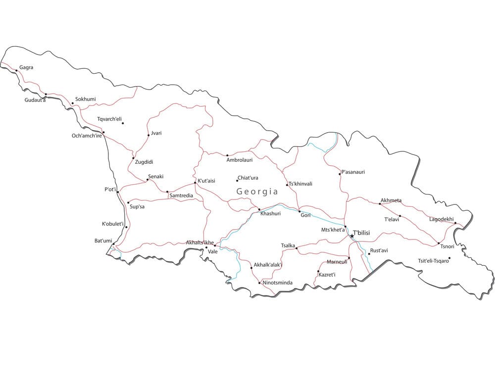 Printable Georgia Counties Map – Free download and print for you.