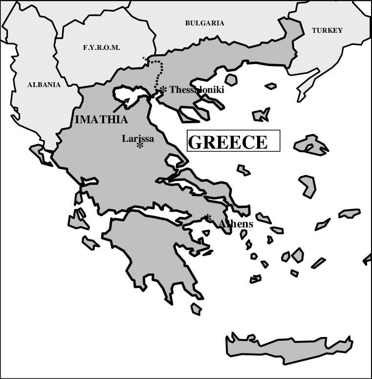 Printable Greece Map Simplified – Free download and print for you.