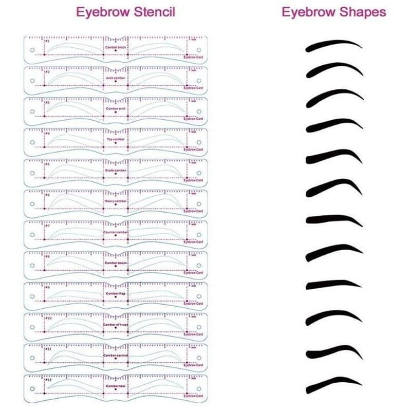 Printable Eyebrows Stencil PrintableLib
