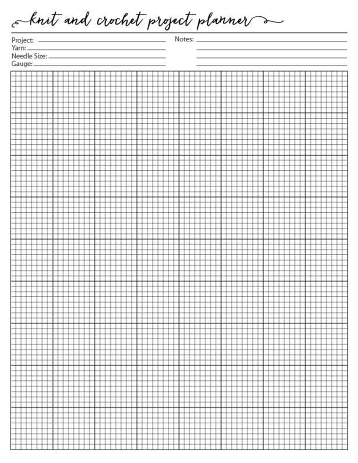 Printable Graph Paper Knitting – Free download and print for you.