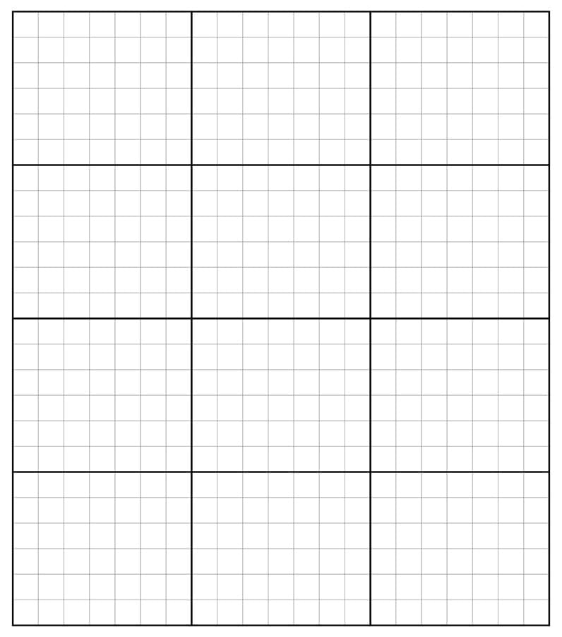 Printable Grid Paper 8x8 – Free download and print for you.