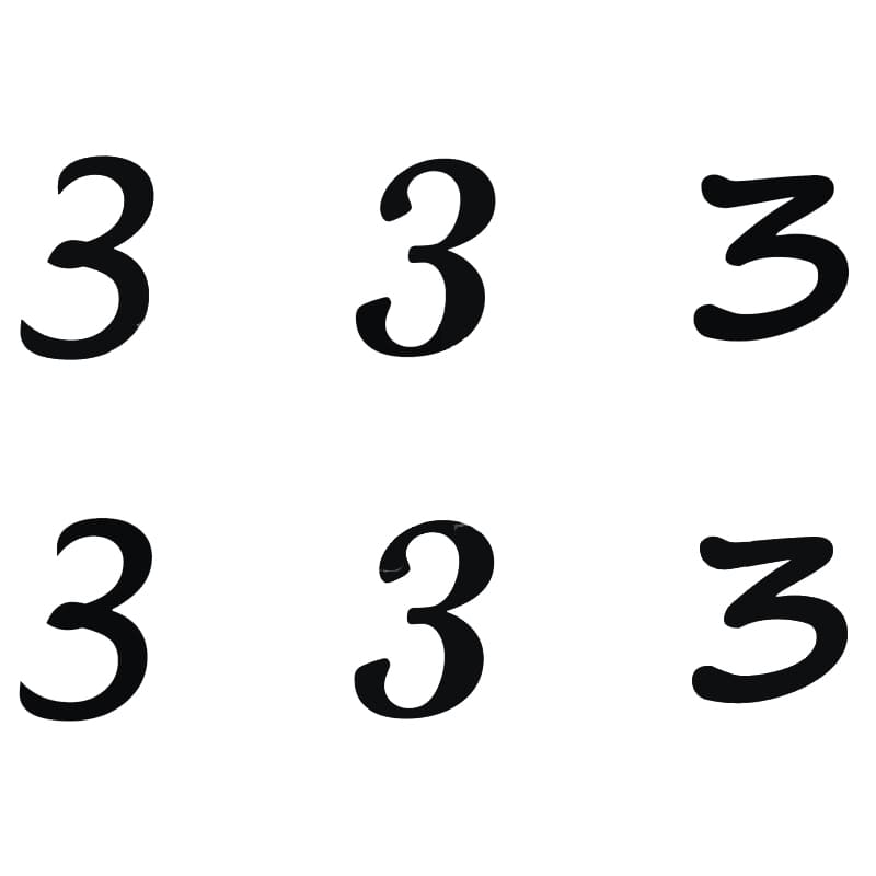 Printable Number Stencil PrintableLib